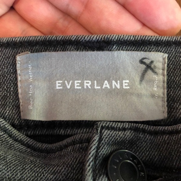 EVERLANE Charcoal Gray Slim Skinny High Rise Denim Jeans - Picture 4 of 6